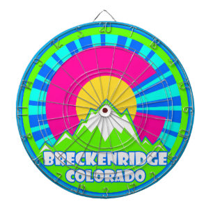 Cible De Fléchettes Breckenridge Colorado neon montagnes dard