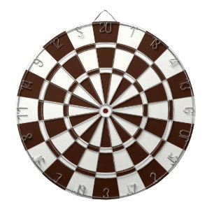Cible De Fléchettes Brown Et Blanc