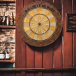 Cible De Fléchettes Bullseye Bonanza Dartboard personnalisé<br><div class="desc">Faites-vous plaisir avec notre "Bullseye Bonanza Custom Dartboard". Personnalisez avec votre nom, logo ou tout texte, ce qui en fait le vôtre. Conçu pour le plaisir décontracté et le jeu compétitif, ce tableau de bord comporte des segments de notation standard et une zone de texte personnalisable. Que ce soit dans...</div>