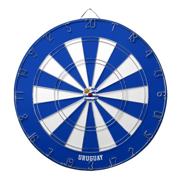 Cible De Fléchettes Bullseye du Patriote du drapeau uruguayen (Devant)