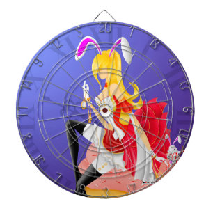 Cible De Fléchettes Bunny Girl sur Cupcake Dartboard