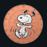 Cible De Fléchettes cacahuètes | Une Danse Heureuse Snoopy<br><div class="desc">Snoopy est l'adorable beagle de Charlie Brown dans la bande dessinée Peanuts de Charles M. Schulz. Découvrez ce joli dessin de cacahuètes avec ce chien adorable.</div>