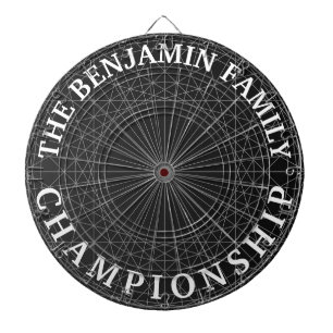 Cible De Fléchettes cadeau de famille moderne et géométrique abstrait 