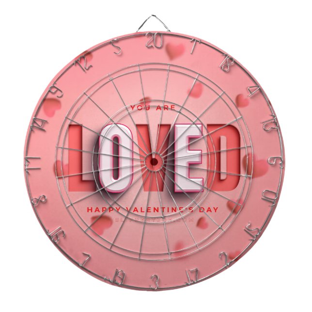 Cible De Fléchettes Cadeaux de la Saint-Valentin de SlipperyJoe's ton  (Devant)