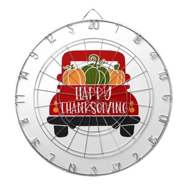 Cible De Fléchettes Camion Thanksgiving (Devant)