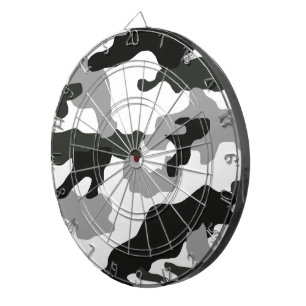 Cible De Fléchettes Camouflage gris urbain no 15 imprimé