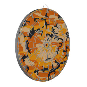 Cible De Fléchettes Camouflage orange, Militaire, Armée