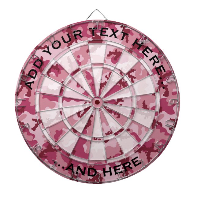 Cible De Fléchettes Camouflage rose (Devant)