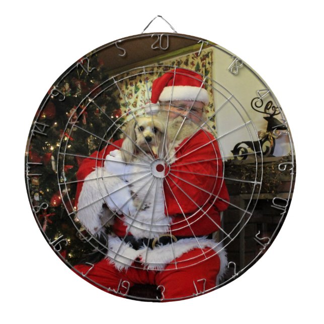 Cible De Fléchettes Caoutchouteux et Père Noël (Devant)
