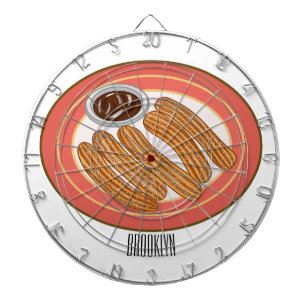 Cible De Fléchettes Caricature de Churro