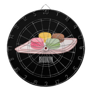 Cible De Fléchettes Caricature de Macaron
