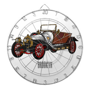 Cible De Fléchettes Caricature de voiture classique 1920