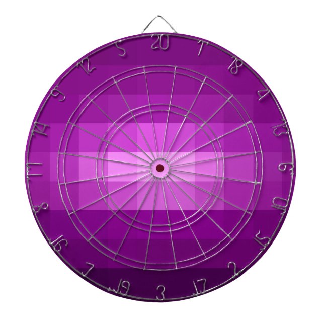 Cible De Fléchettes Carré violet rayures art Design graphique (Devant)