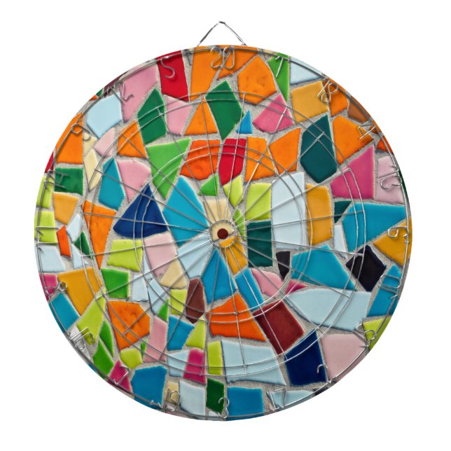 Cible De Fléchettes Carreaux de mosaïque (Devant)