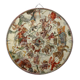 Cible De Fléchettes Carte céleste ancienne de l'étoile du Nord 1660