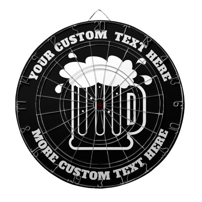 Cible De Fléchettes Carte de fléchettes personnalisées pour pub, café, (Devant)