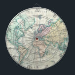 Cible De Fléchettes Carte vintage du monde (1801)<br><div class="desc">C'est une carte vintage du monde produit en 1801.</div>