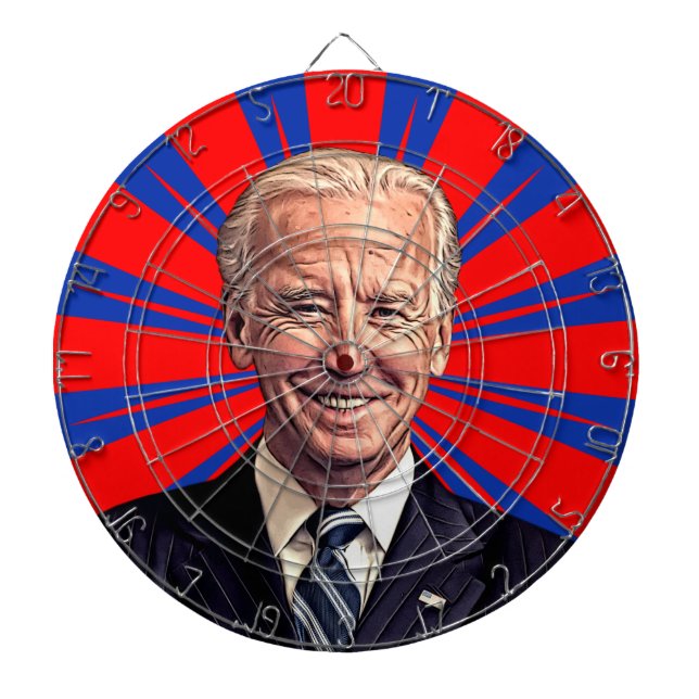 Cible De Fléchettes Carton Joe Biden Face Dartboard (Devant)