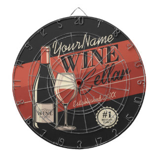 Cible De Fléchettes Cave à vin personnalisée Bouteille Salle de dégust