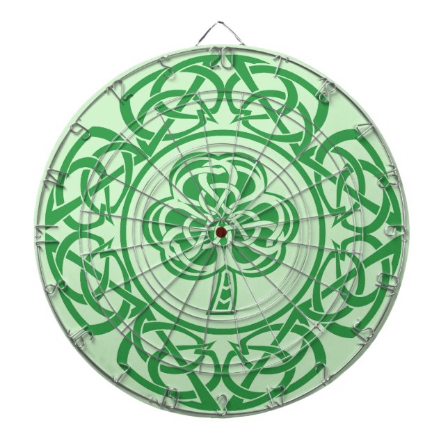 Cible De Fléchettes Celtic Irish Shamrock Shield traditionnel irlandai (Devant)