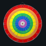 Cible de flechettes Cercles arc-en-ciel<br><div class="desc">Cercles arc-en-ciel.</div>