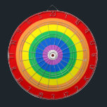 Cible de flechettes Cercles arc-en-ciel<br><div class="desc">Cercles arc-en-ciel.</div>