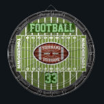 Cible De Fléchettes Champ de football personnalisé multi-cible 3.0<br><div class="desc">Un tableau de fléchettes amusant et extraordinaire inspiré du football! Parfait pour le football ou le fanatique sportif de la famille et entièrement personnalisable pour ajouter des noms,  des images,  et plus si désiré. Bon appétit !</div>