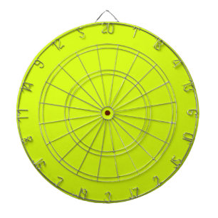 Cible De Fléchettes Chartreuse Couleur jaune uni