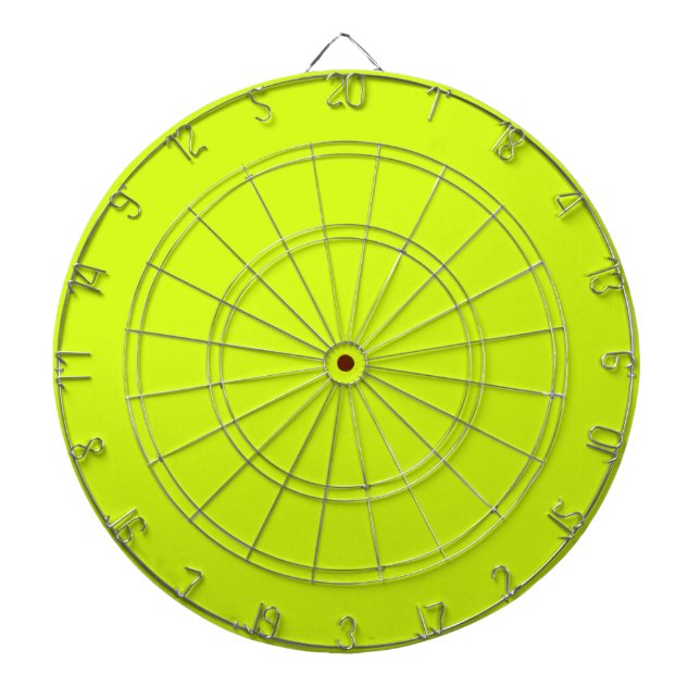 Cible De Fléchettes Chartreuse Couleur jaune uni (Devant)