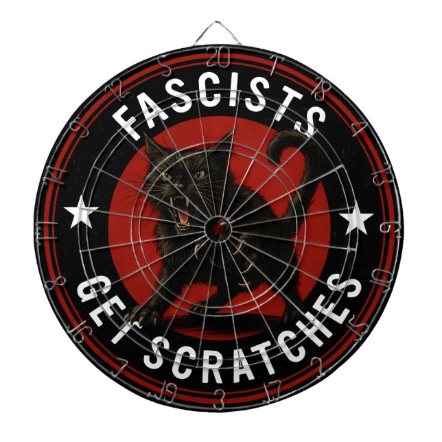 Cible De Fléchettes Chats contre les fascistes (Devant)