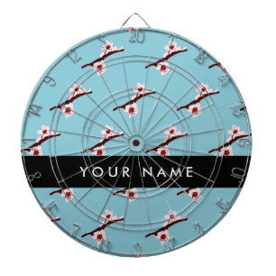 Cible De Fléchettes Cherry Blossom, Pink Sakura, Votre Nom