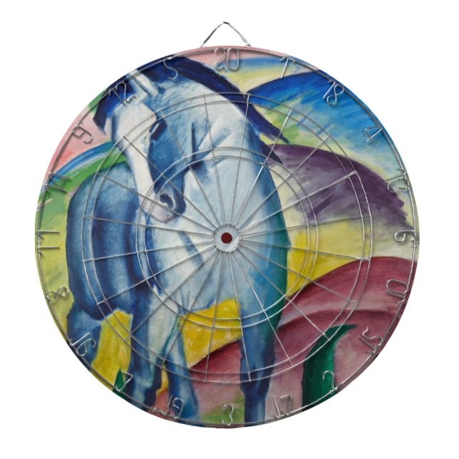 Cible De Fléchettes Cheval bleu (animal mignon) (par Marc Franz) (Devant)