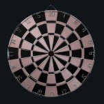 Cible De Fléchettes Chic Rose métallique or rose et noir<br><div class="desc">Que les jeux commencent ! Cet élégant tableau de bord en or rose et noir rose métallique est parfait pour une salle de jeux et un dortoir universitaire.</div>