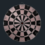 Cible De Fléchettes Chic Rose métallique or rose et noir<br><div class="desc">Que les jeux commencent ! Cet élégant tableau de bord en or rose et noir rose métallique est parfait pour une salle de jeux et un dortoir universitaire.</div>