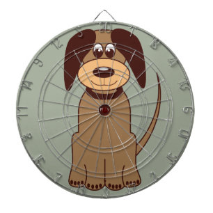 Cible De Fléchettes Chien Brown