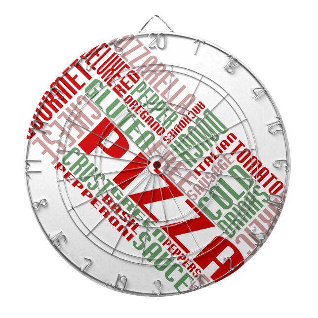 Cible De Fléchettes chitChat à la pizza (Devant)