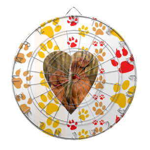 Cible De Fléchettes Chocolat Labrador Retriever Coeurs de chien Emprei