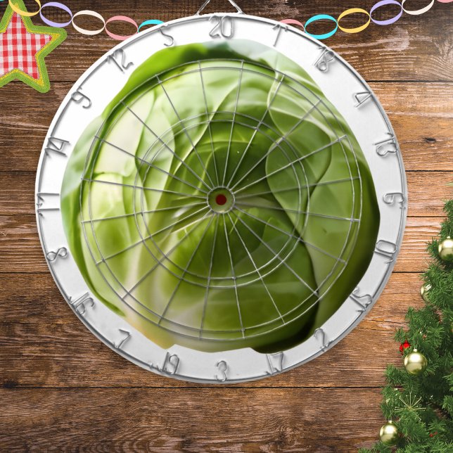 Cible De Fléchettes Chou de Bruxelles Noël Drôle (A funny novelty Christmas dartboard featuring a picture of a giant brussels sprout)