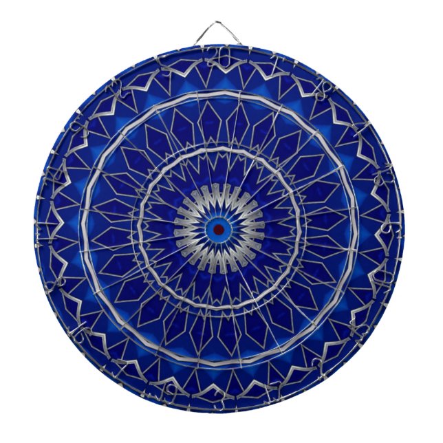 Cible De Fléchettes Cible décorative bleue pour fléchettes (Devant)