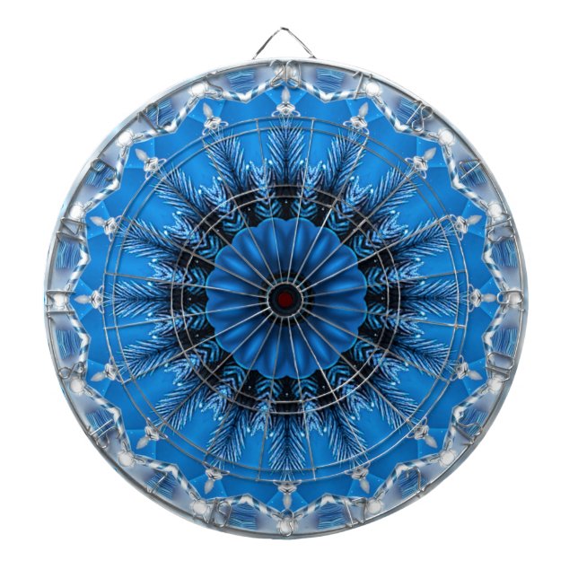 Cible De Fléchettes Cible décorative bleue pour fléchettes (Devant)