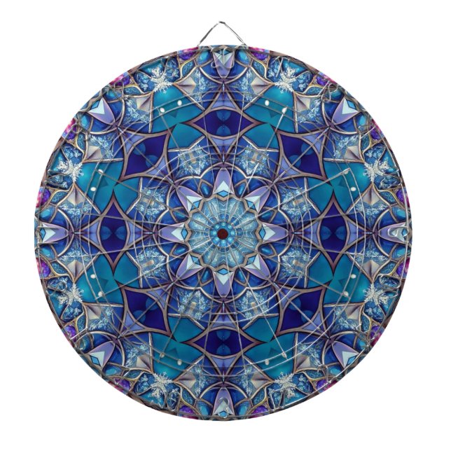 Cible De Fléchettes Cible décorative bleue pour fléchettes (Devant)