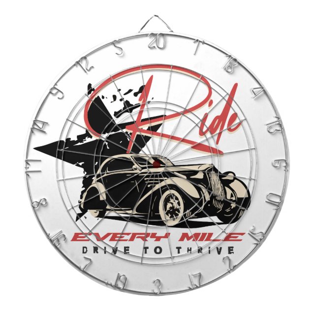 Cible De Fléchettes Circuler à chaque kilomètre (Devant)