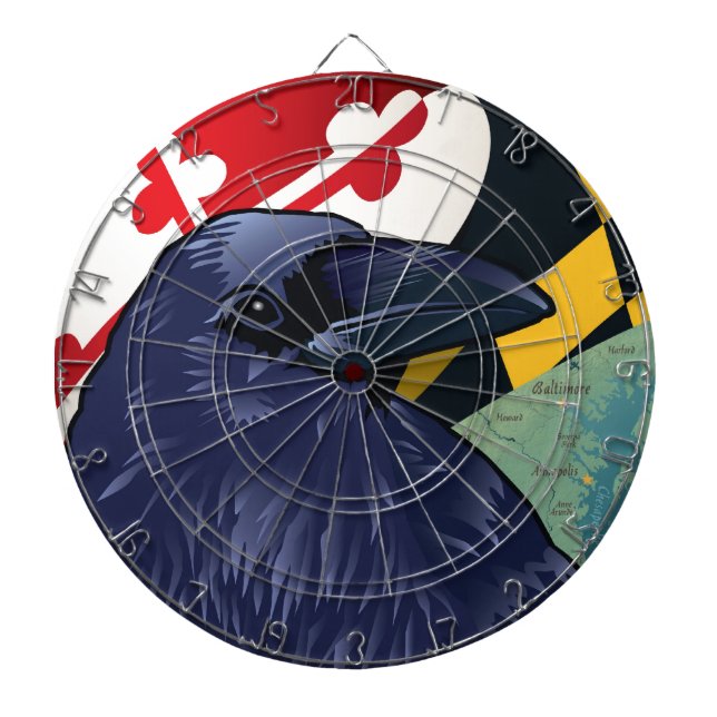 Cible De Fléchettes Citoyen Raven, le Maryland plus jamais (Devant)