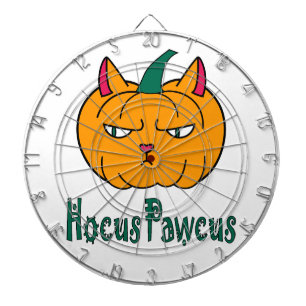 Cible De Fléchettes Citrouille de chat roux de Halloween hocus pocus m
