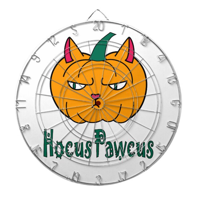Cible De Fléchettes Citrouille de chat roux de Halloween hocus pocus m (Devant)