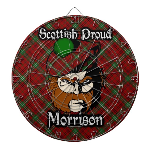 Cible De Fléchettes Clan écossais Morrison Tartan Darboard (Devant)