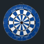 Cible De Fléchettes Classe universitaire personnalisée de 20XX | Bleu<br><div class="desc">Customisez ceci avec votre propre texte et couleurs ! L'exemple ci-dessous montre le texte supérieur "Dartboard College" et le texte inférieur "Class of 20XX" avec une palette de couleurs bleu, gris, noir et blanc. Cela fait un grand cadeau pour les étudiants de l'université ou un cadeau de diplôme pour un...</div>