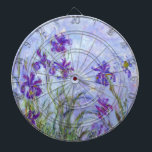 Cible De Fléchettes Claude Monet - Lilac Irises / Iris Mauves<br><div class="desc">Lilac Irises / Iris Mauves - Claude Monet,  1914-1917</div>