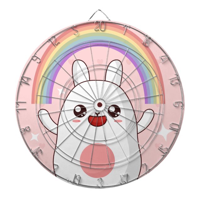Cible De Fléchettes Clipart arc-en-ciel de Kawaii (Devant)
