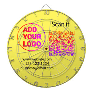 Cible De Fléchettes Code QR simple minimaliste ajouter un logo scanner
